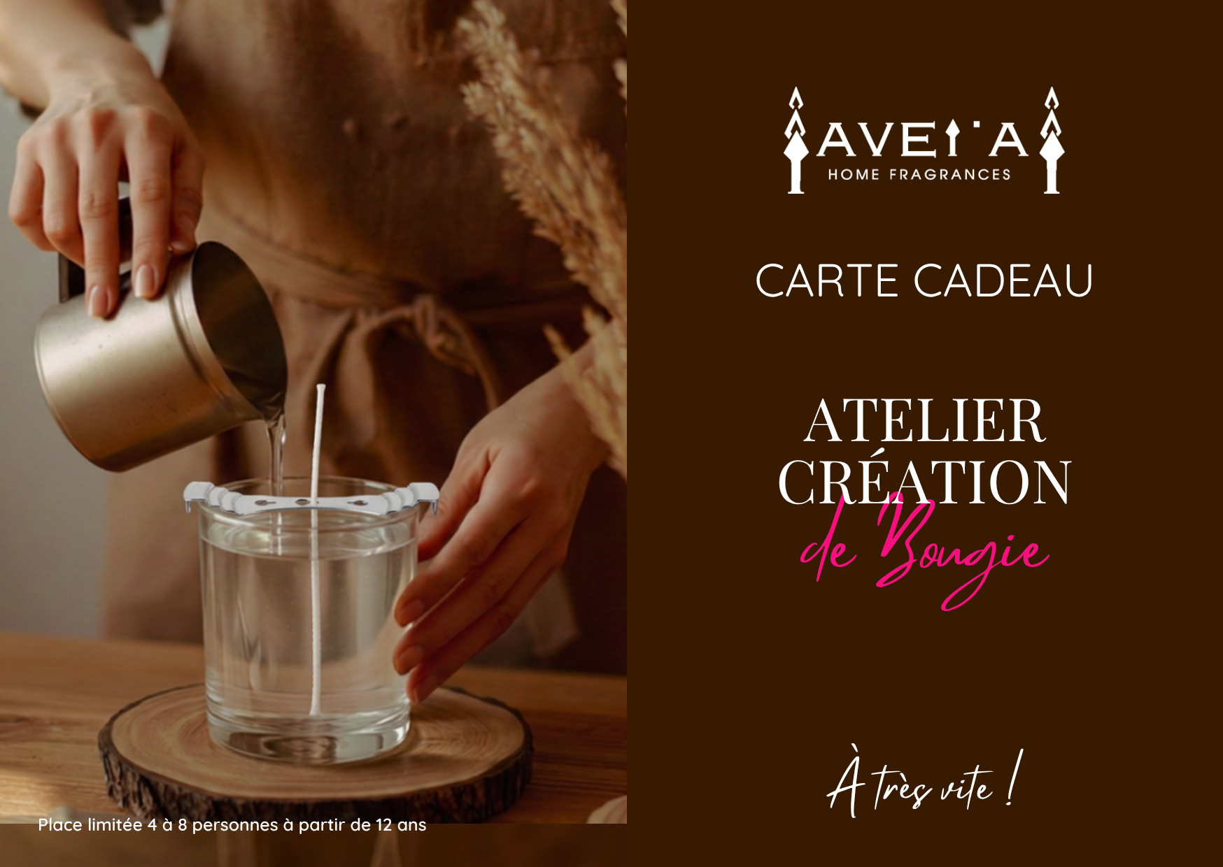 carte cadeau Atelier création de bougie parfumée