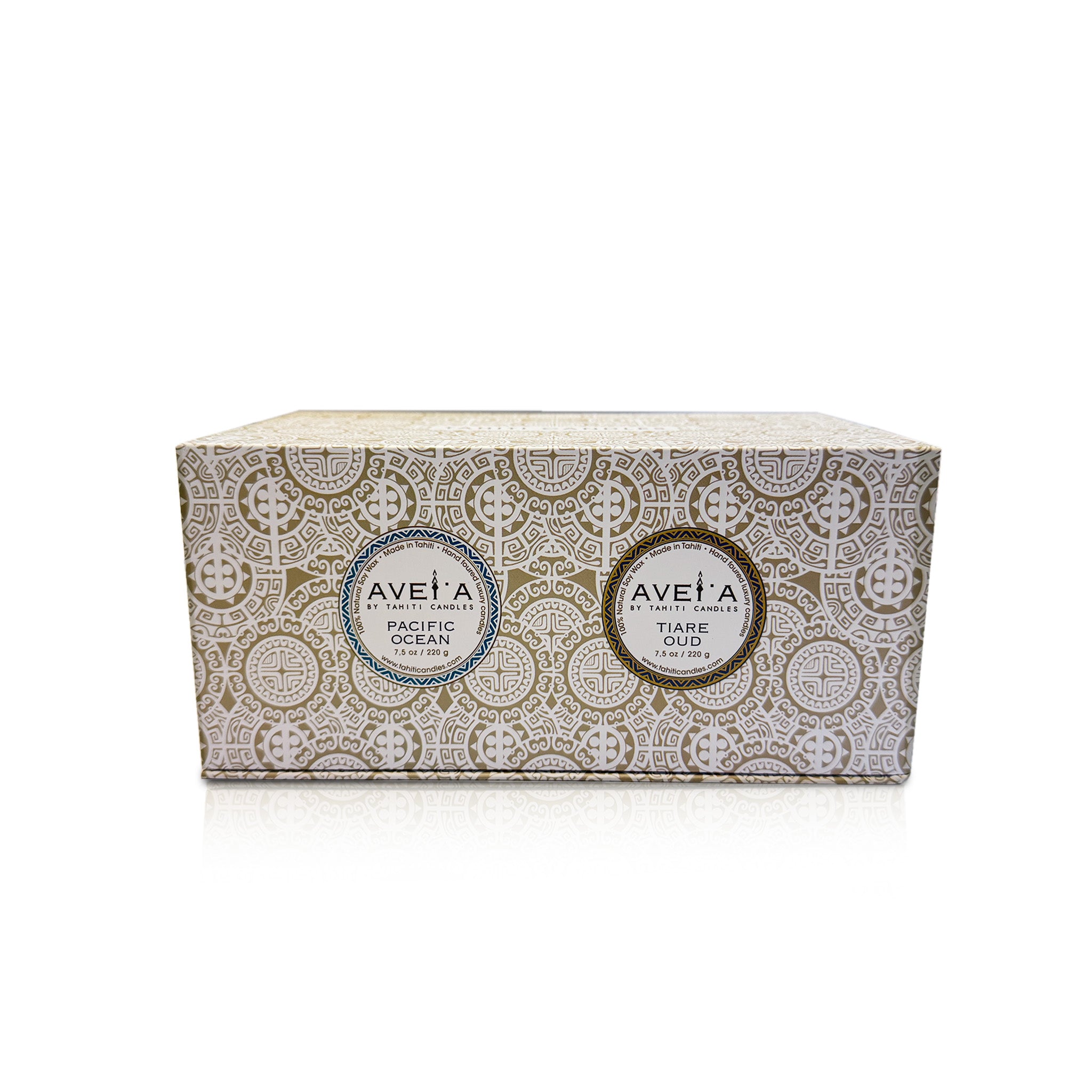 Coffret 2 Bougies 220g Pacific Ocean & Tiaré Oud