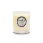 Bougie Ginger Flower 220g en pot blanc