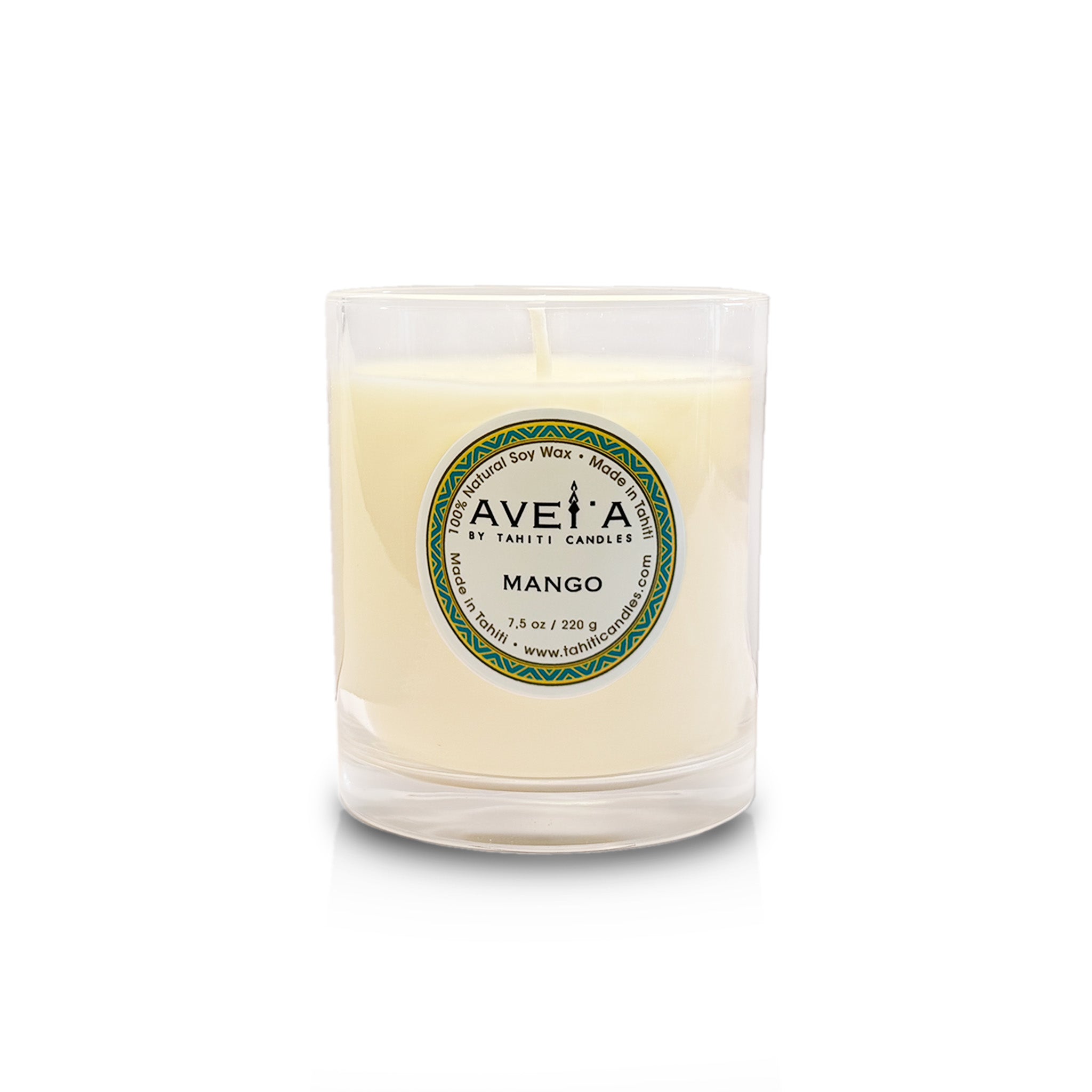 Bougie Mango 220g en pot blanc