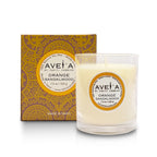 Bougie parfumée Orange Sandalwood 220g avec boîte - Fragrance orange bois de santal