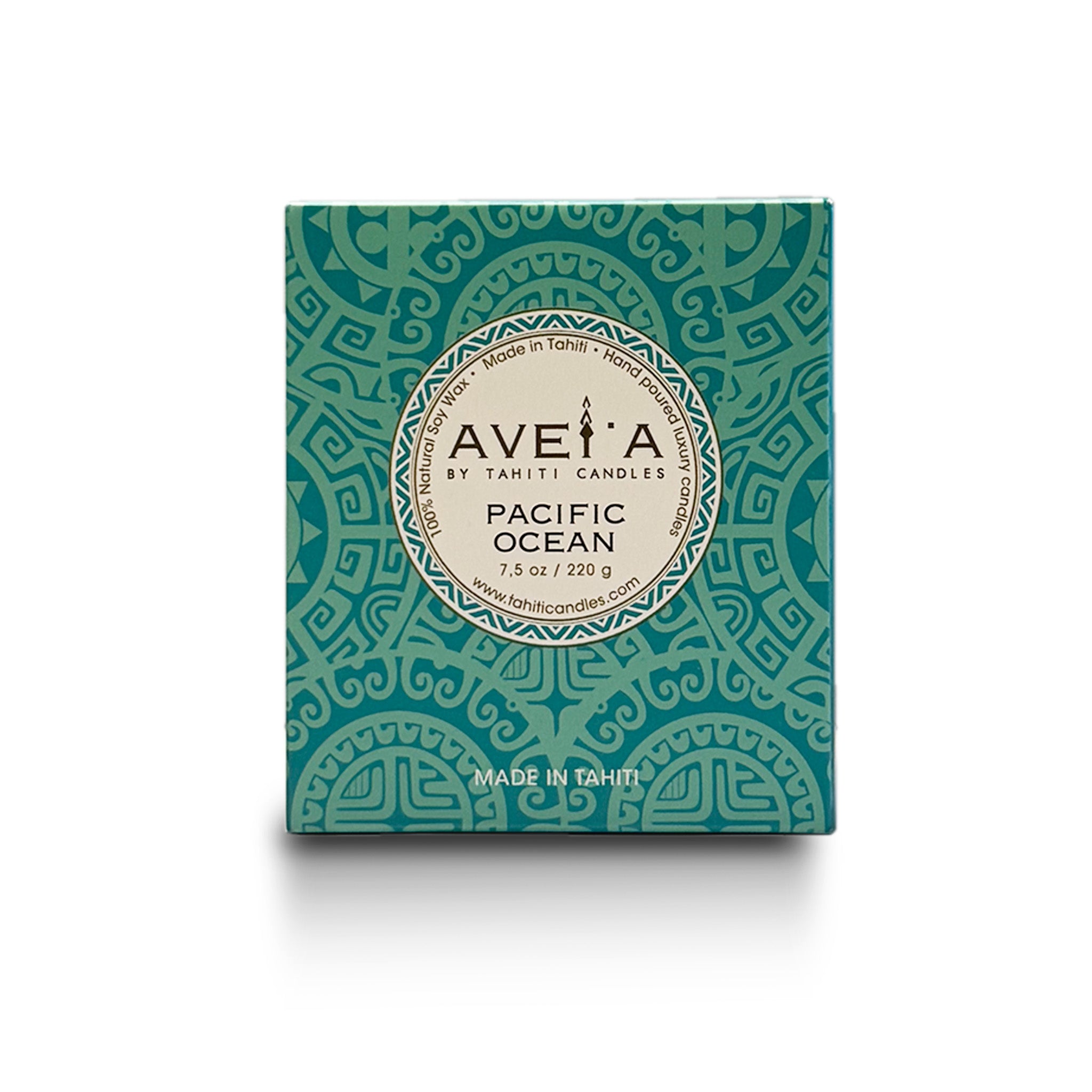 Boîte bougie Pacific Ocean 220g vue de face
