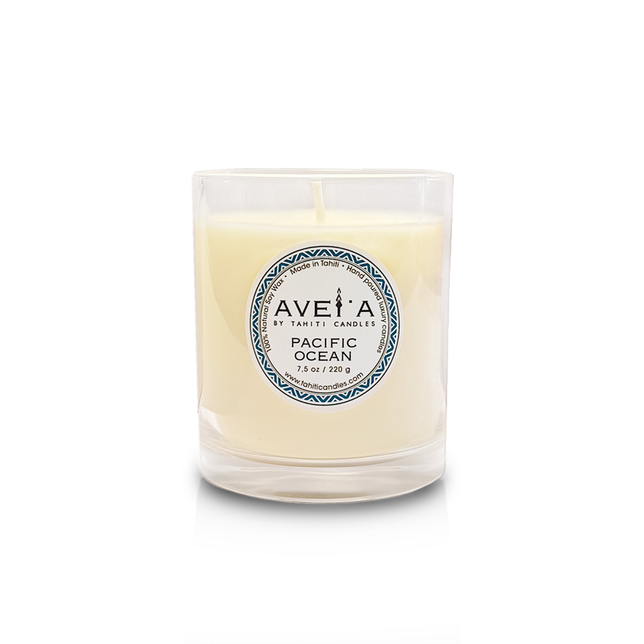 Bougie Pacific Ocean 220g en pot blanc
