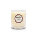 Bougie Papaya 220g en pot blanc