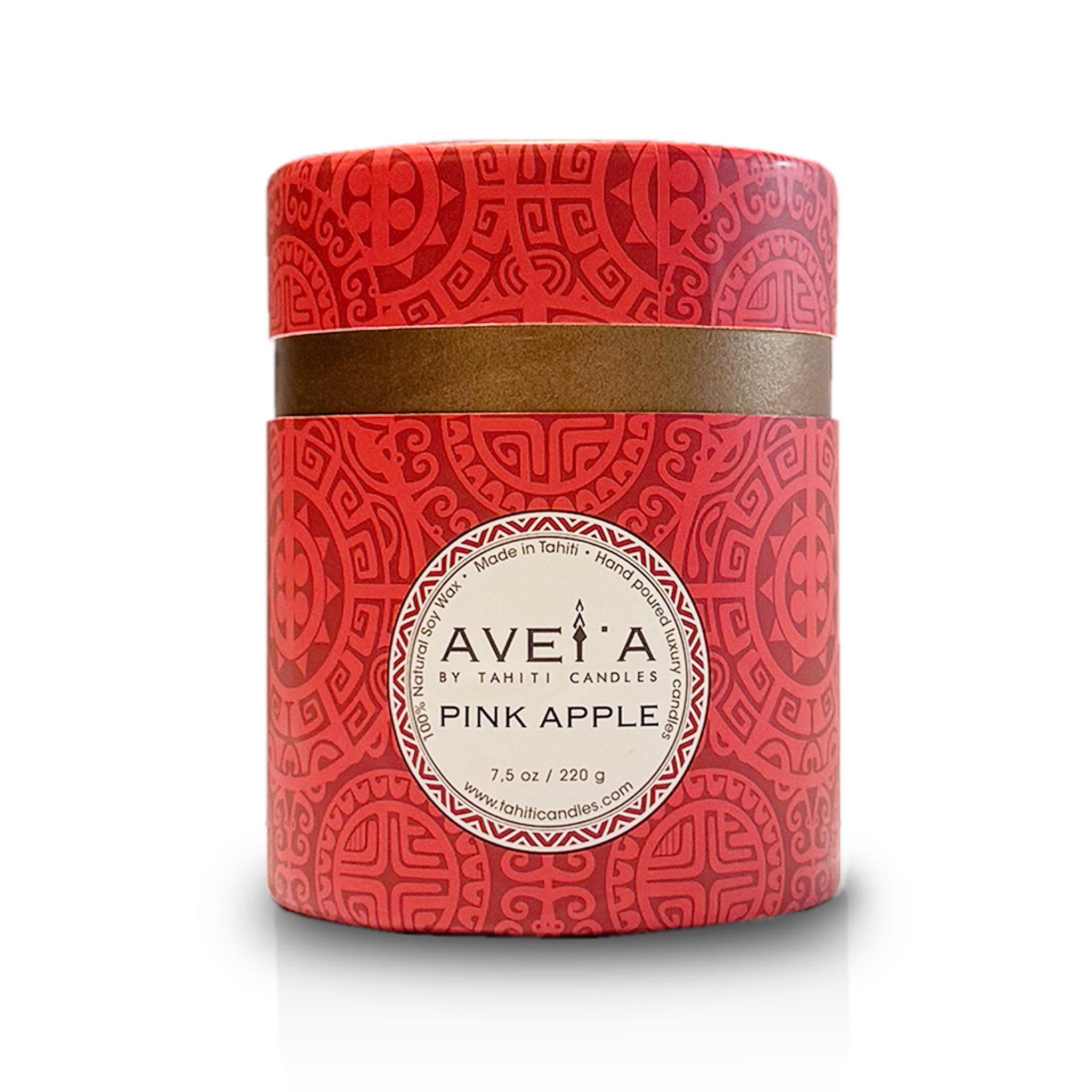 Boîte bougie Pink Apple 220g vue de face
