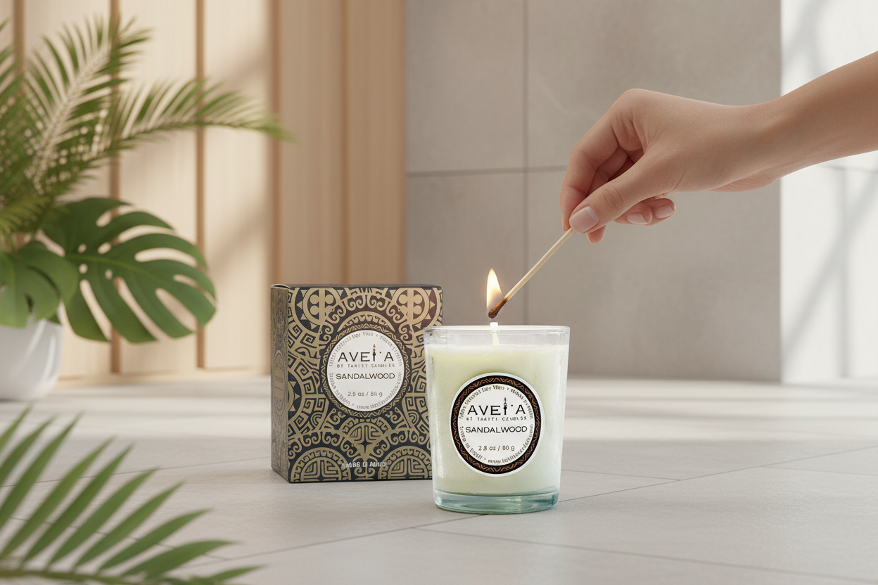 SANDALWOOD CANDLE 80 GR