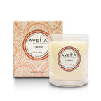 Bougie parfumée Tiare 220g avec boîte - Fleur de tiaré polynésienne
