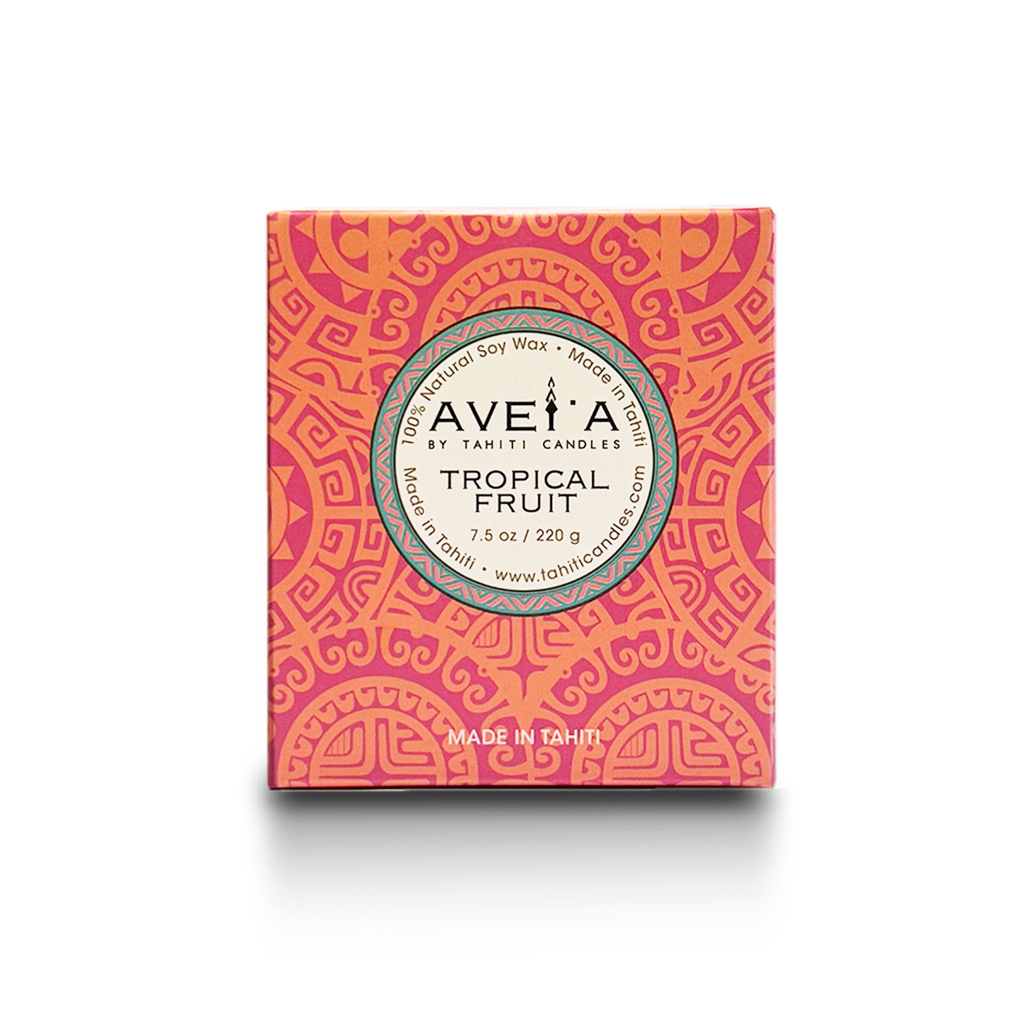 Boîte bougie Tropical Fruit 220g vue de face