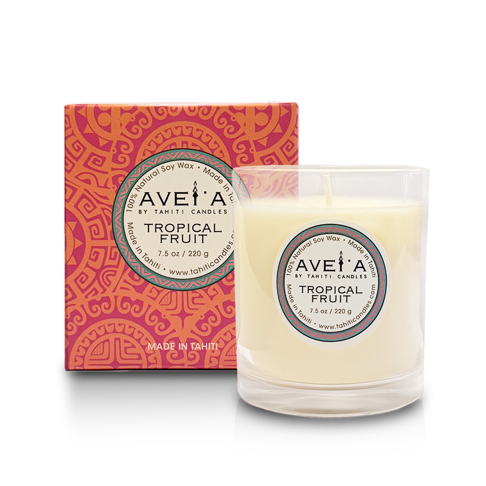 AVEIA タヒチキャンドル トロピカルフルーツ220g Bougie Parfumée Tropical Fruit 220g - Fruits Exotiques | Tahiti
