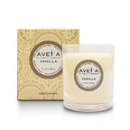 Bougie parfumée Vanilla 220g avec boîte - Fragrance vanille naturelle
