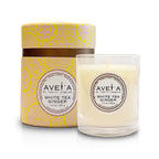 Bougie parfumée White Tea Ginger 220g avec boîte - Fragrance thé blanc gingembre