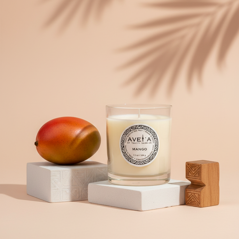 Bougie Mango - Minimaliste